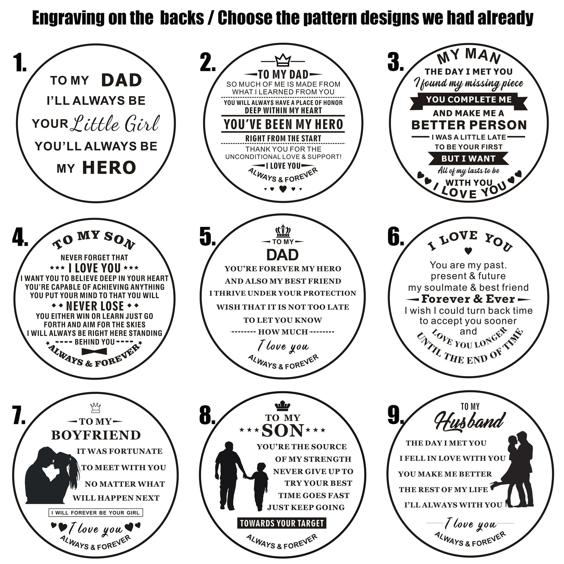 9 engraving patterns designs