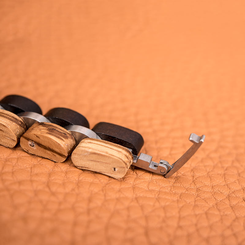 Wooden Bracelet Women Ebony Red Zebrawood Elegant Bracelets