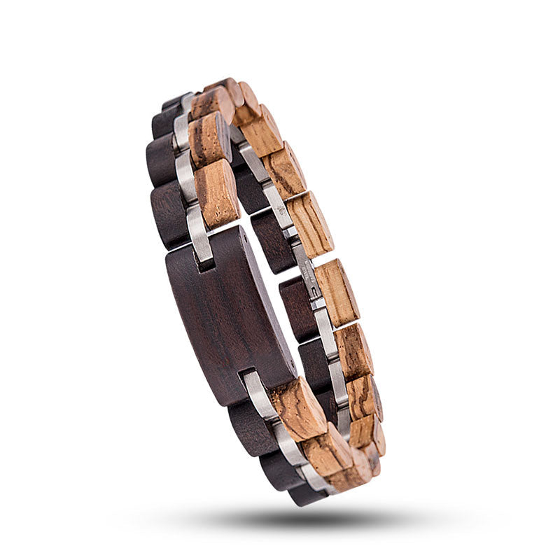 Wooden Bracelet Women Ebony Red Zebrawood Elegant Bracelets