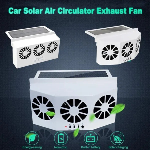 🔥The New Solar Car Cooling Artifact [Air Circulation Exhaust Fan]🔥