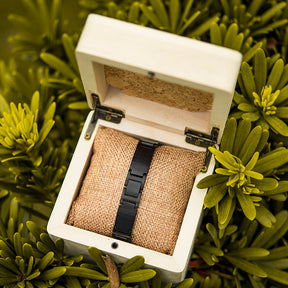 Wooden Bracelet Ebony Black Wood Bracelet for Men and Women