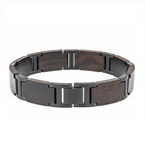 Wooden Bracelet Ebony Black Wood Bracelet for Men and Women