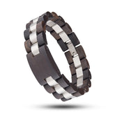 Wooden Bracelet Men Ebony Zebrawood Red Fashion Bracelets