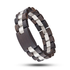 Wooden Bracelet Men Ebony Zebrawood Red Fashion Bracelets