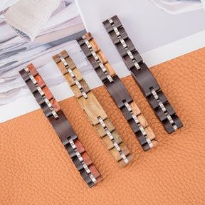 Wooden Bracelet Women Ebony Red Zebrawood Elegant Bracelets